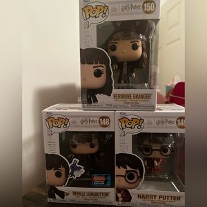 Funko pops! Harry potter, Hermione & Neville